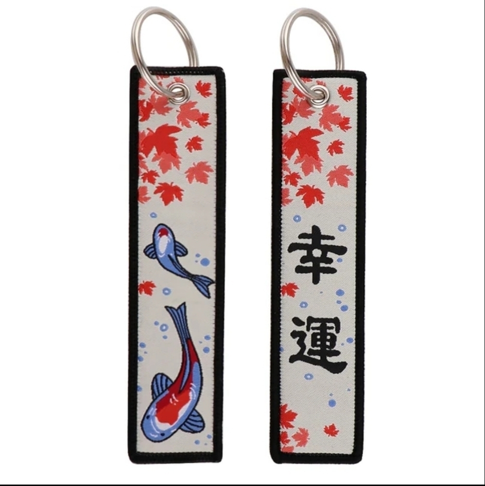 COPY - Lucky Swimming Koi Fish Jet Tag Keychain